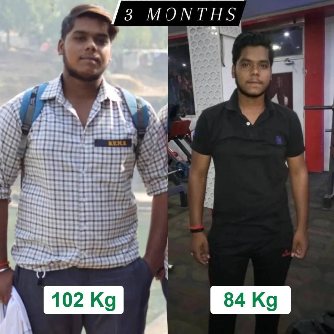Weight loss transformation 