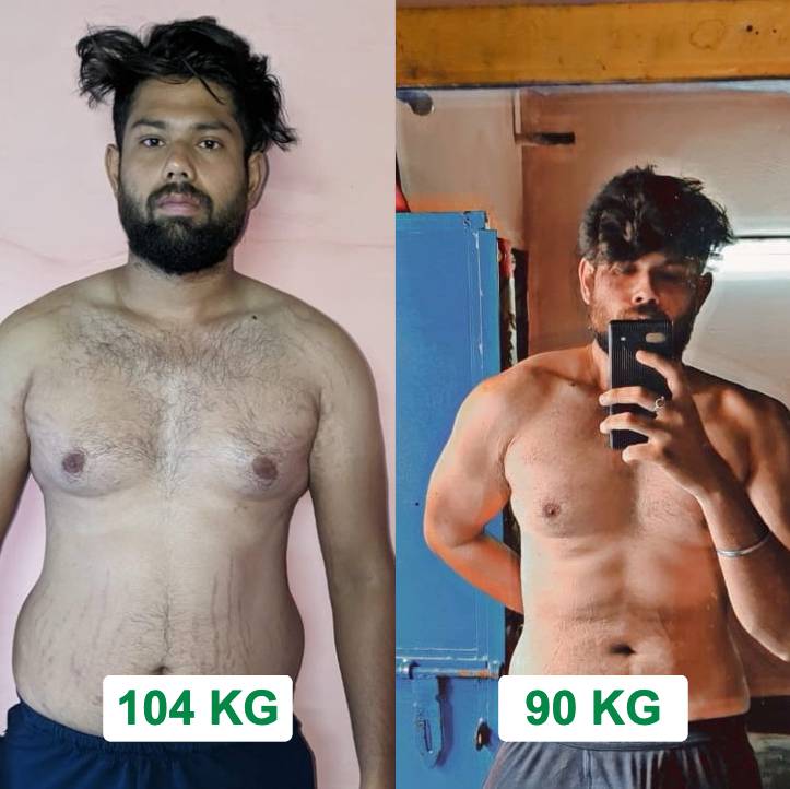 From 104 kg to 90 kg: Pawan’s Inspiring Fat-Loss & Lean Muscle Transformation