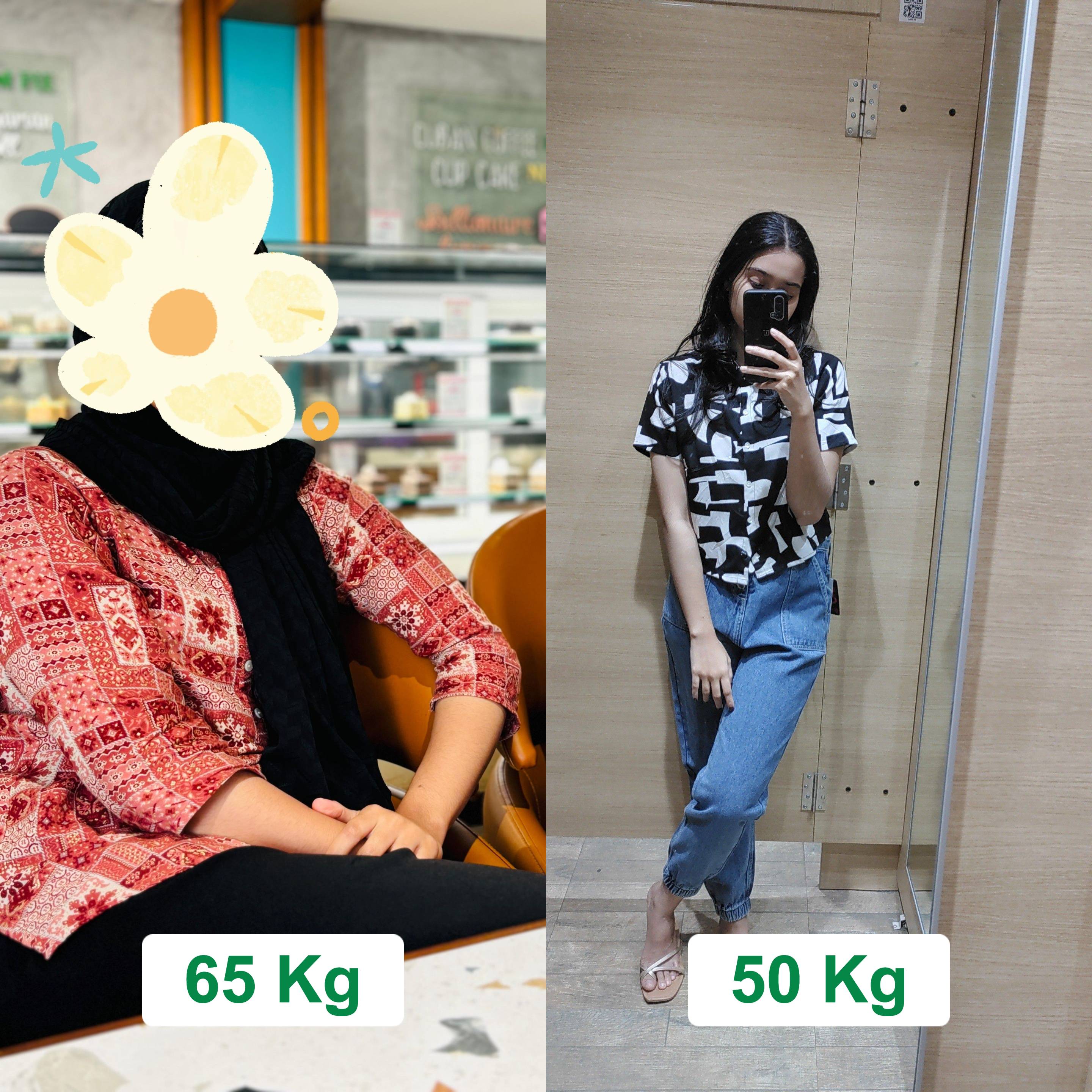 From 65 kg to 50 kg: A Transformation Fueled by Discipline