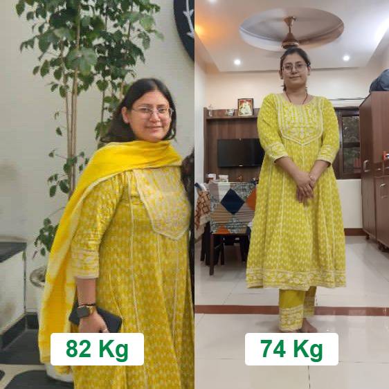 Kanika Upadhyay achieved an impressive weight loss of 8 kgs in just 3 months.