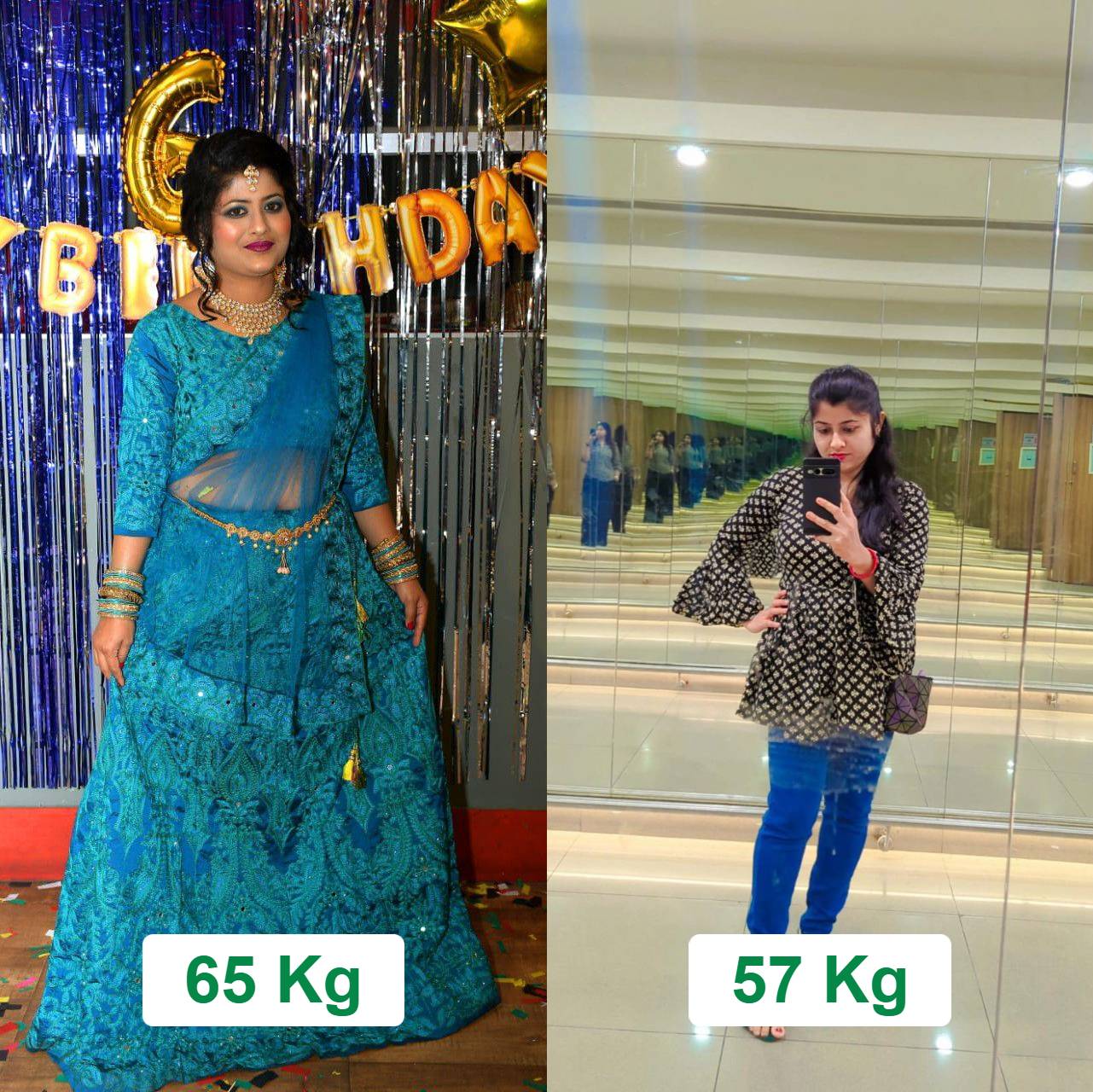 Ms. Debashree lost 8 kgs in just 3 months