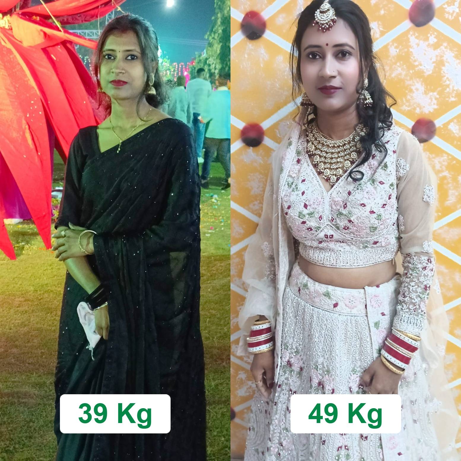 From 39 kg to 49 kg — Pinki’s Healthy Weight Gain Journey